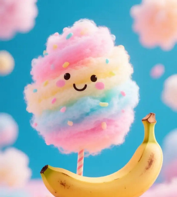 BARBE A PAPA FRAISE BANANE