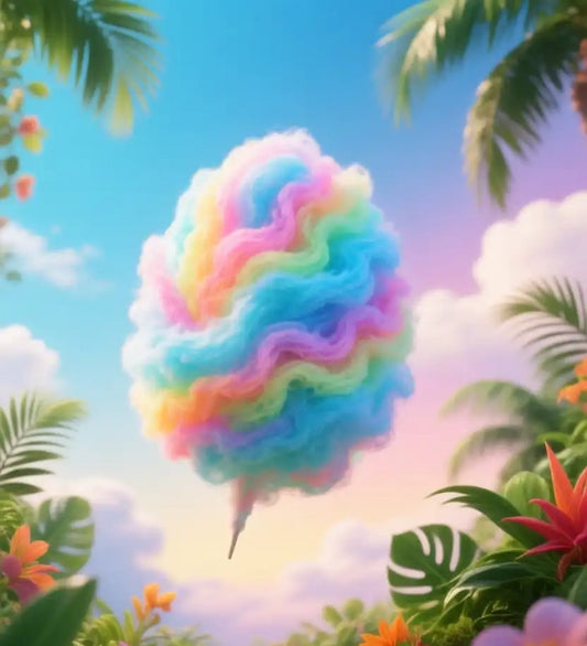 BARBE A PAPA BLUE TROPICAL