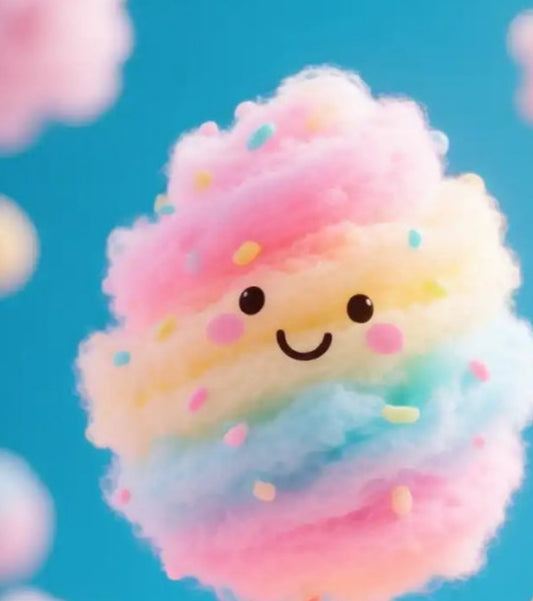 BARBE A PAPA ARC EN CIEL