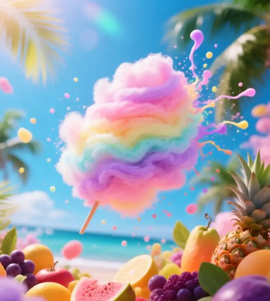 BARBE A PAPA FRUITS DE LA PASSION
